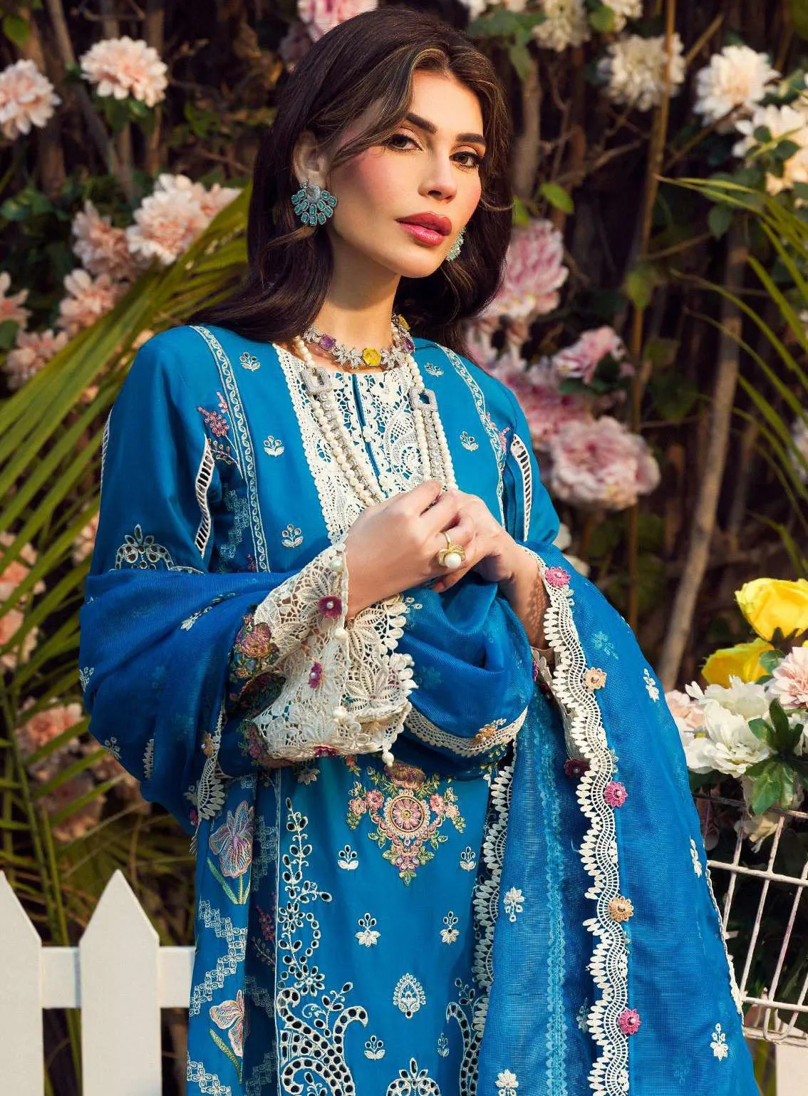 Motifz Premium Embroidered Lawn 3 Piece Unstitched Suit MT24PL MWU04424 GUL-E-RANA