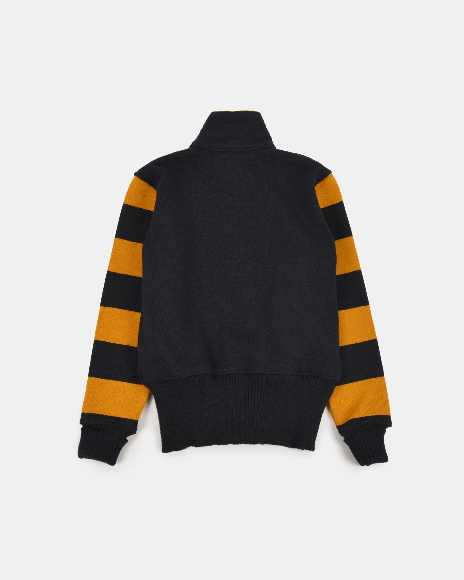 Motorcycle Sweater - Black / Old Gold