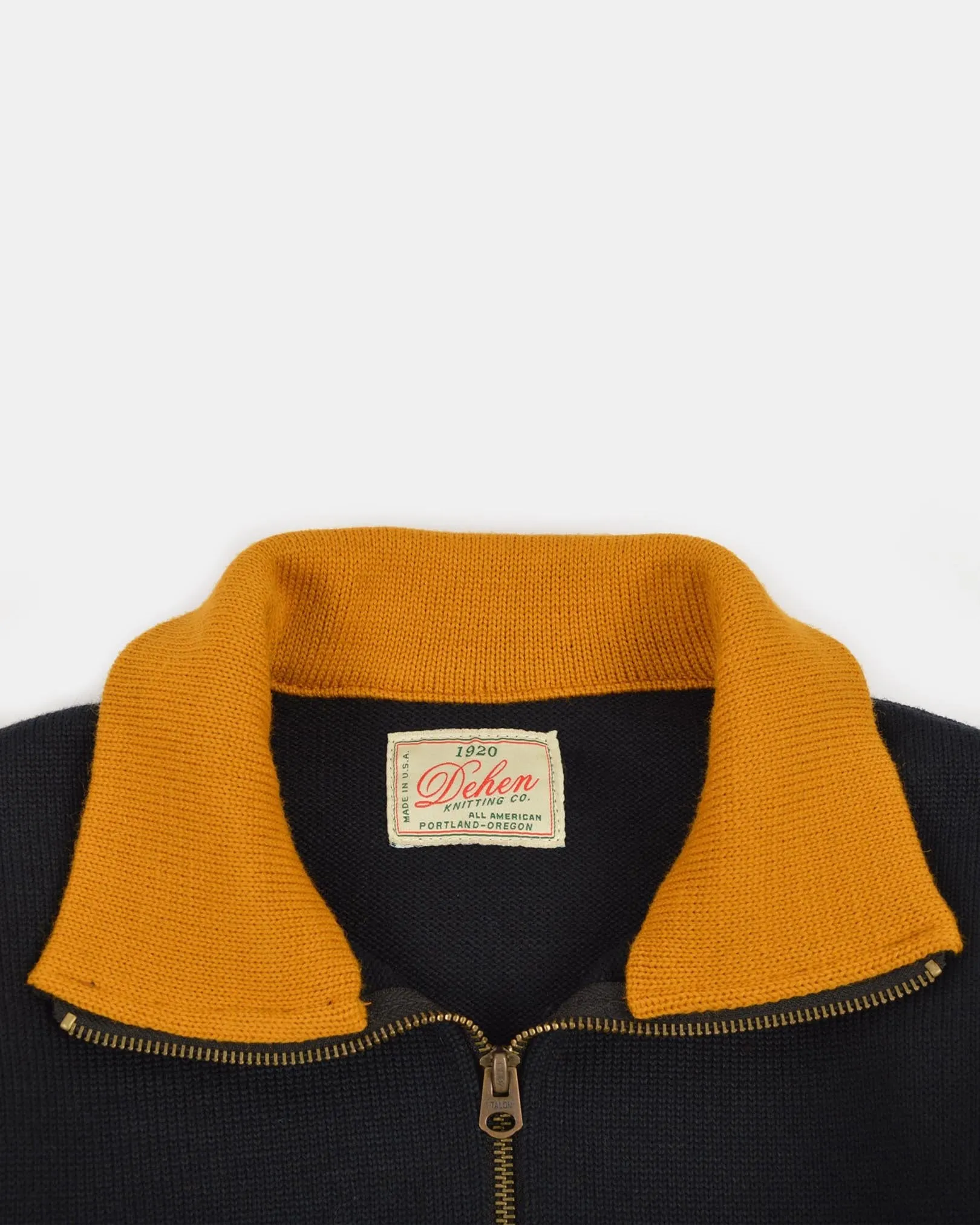 Motorcycle Sweater - Black / Old Gold