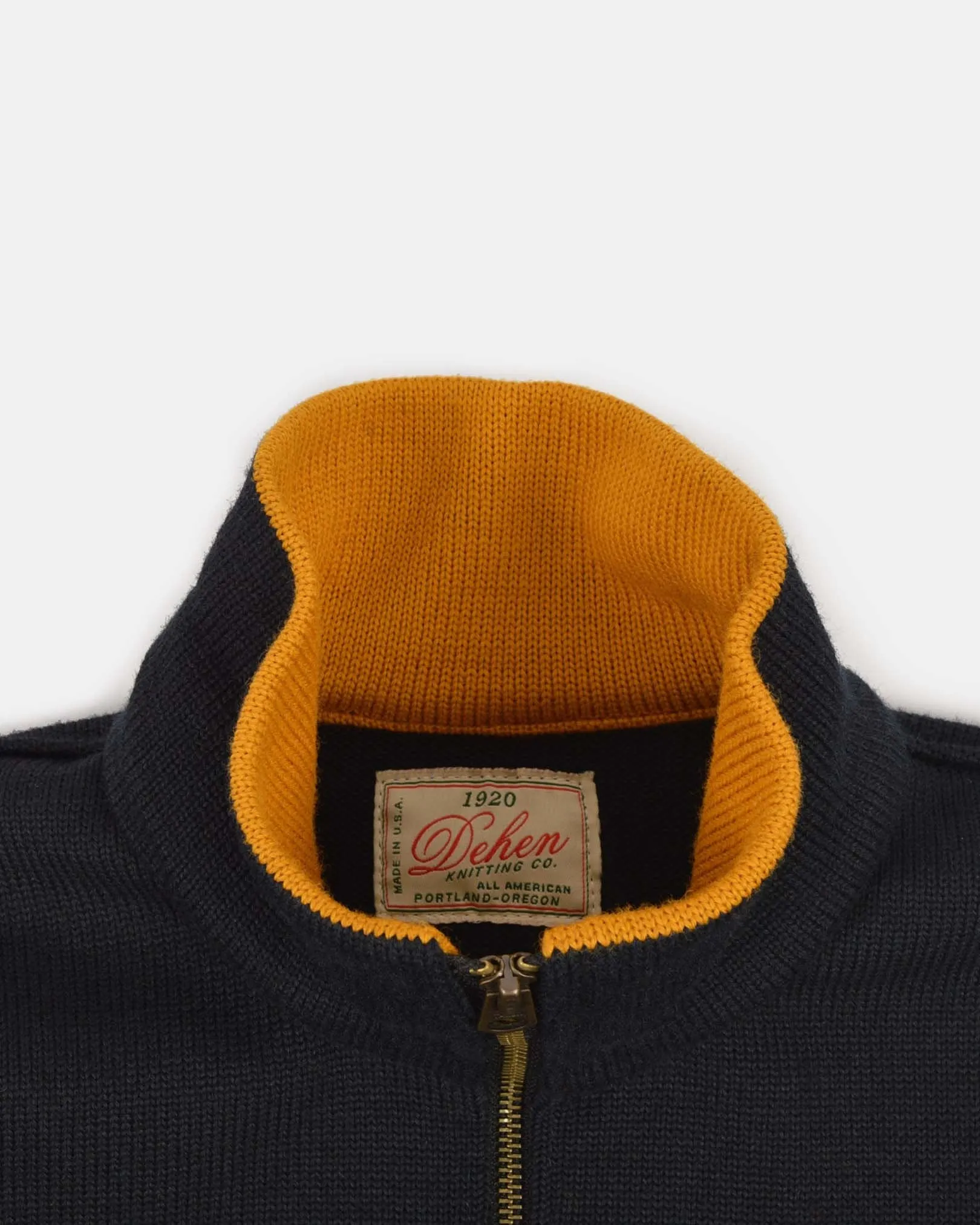 Motorcycle Sweater - Black / Old Gold