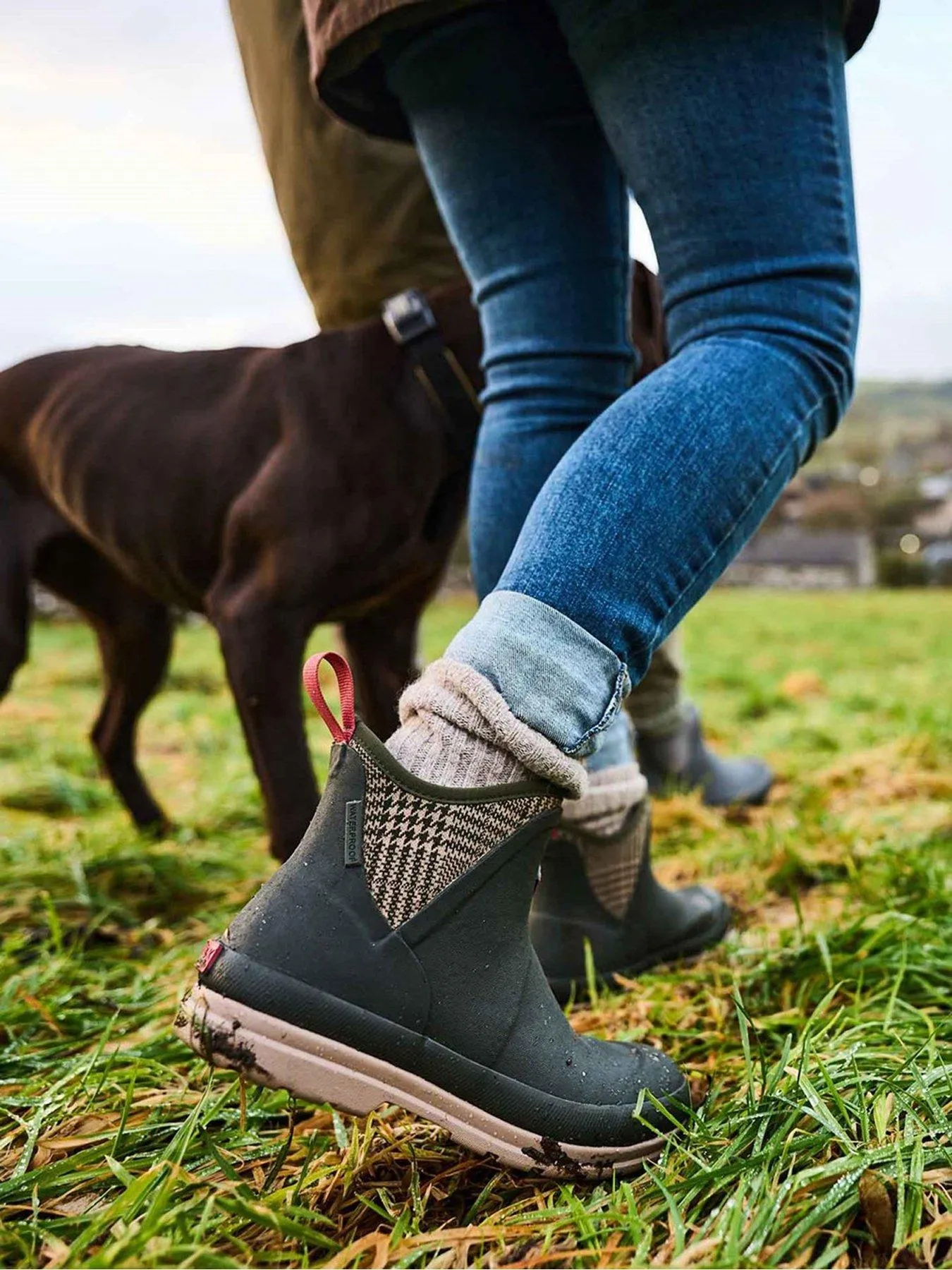 Muck Boots Ladies Originals Ankle Boots - Dark Green