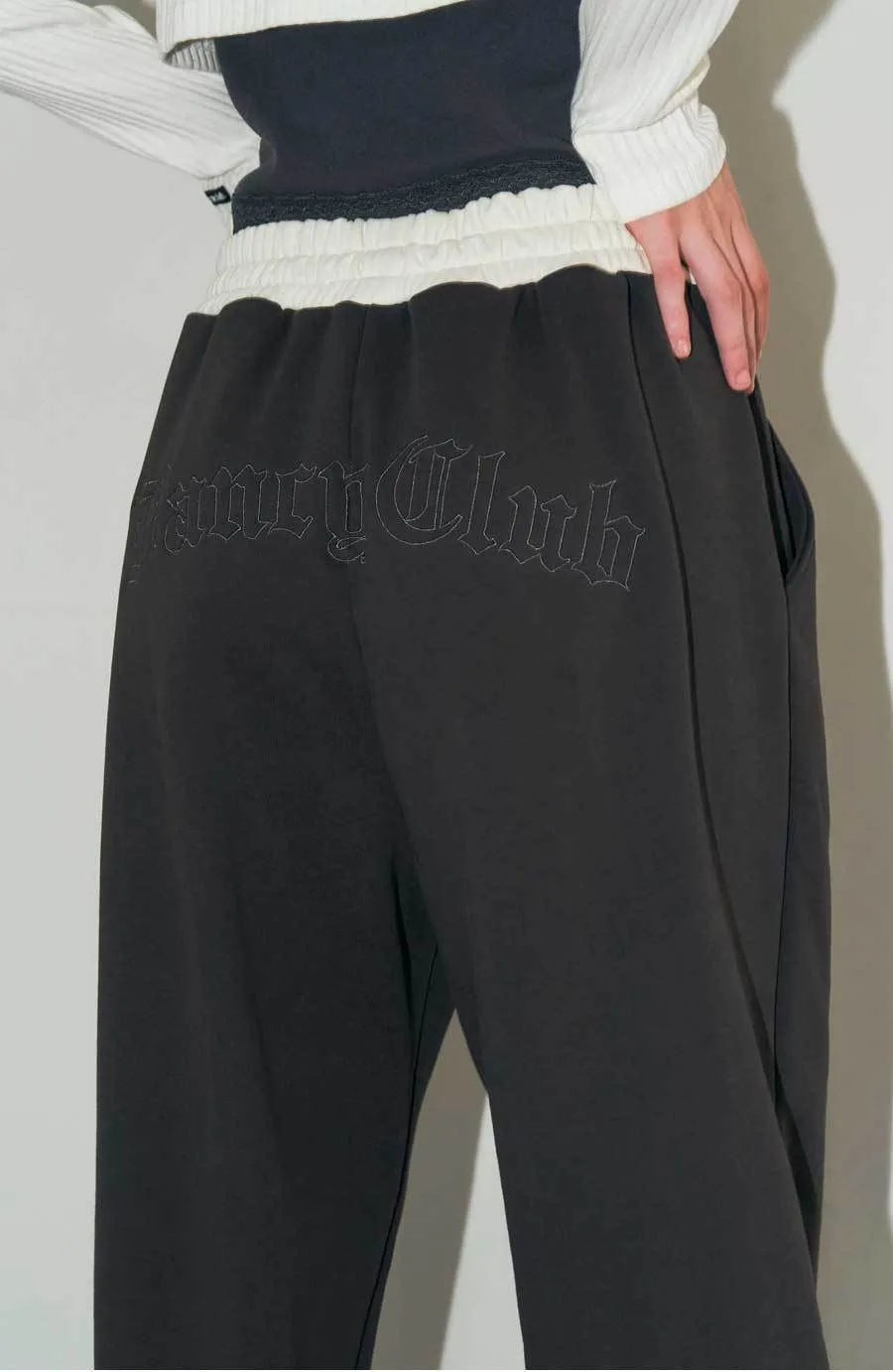 NASTY FANCY CLUB  |Street Style Long Sleeves Plain Cotton Co-ord Logo