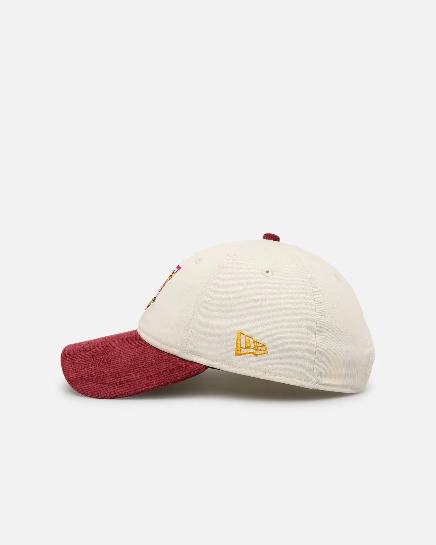 New Era Brisbane Broncos 'NRL Retro Corduroy Logo' 9TWENTY Strapback Chrome White