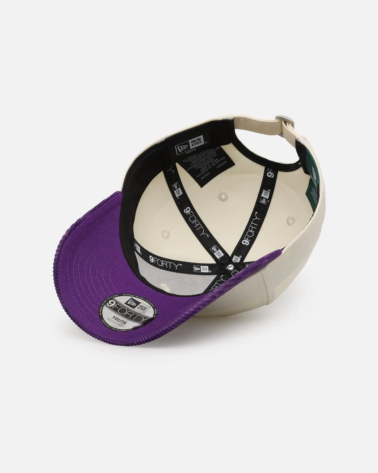 New Era Kids' Melbourne Storm 'NRL Retro Corduroy logo' 9FORTY Strapback Chrome White