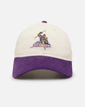 New Era Melbourne Storm 'NRL Retro Corduroy Logo' 9TWENTY Strapback Chrome White