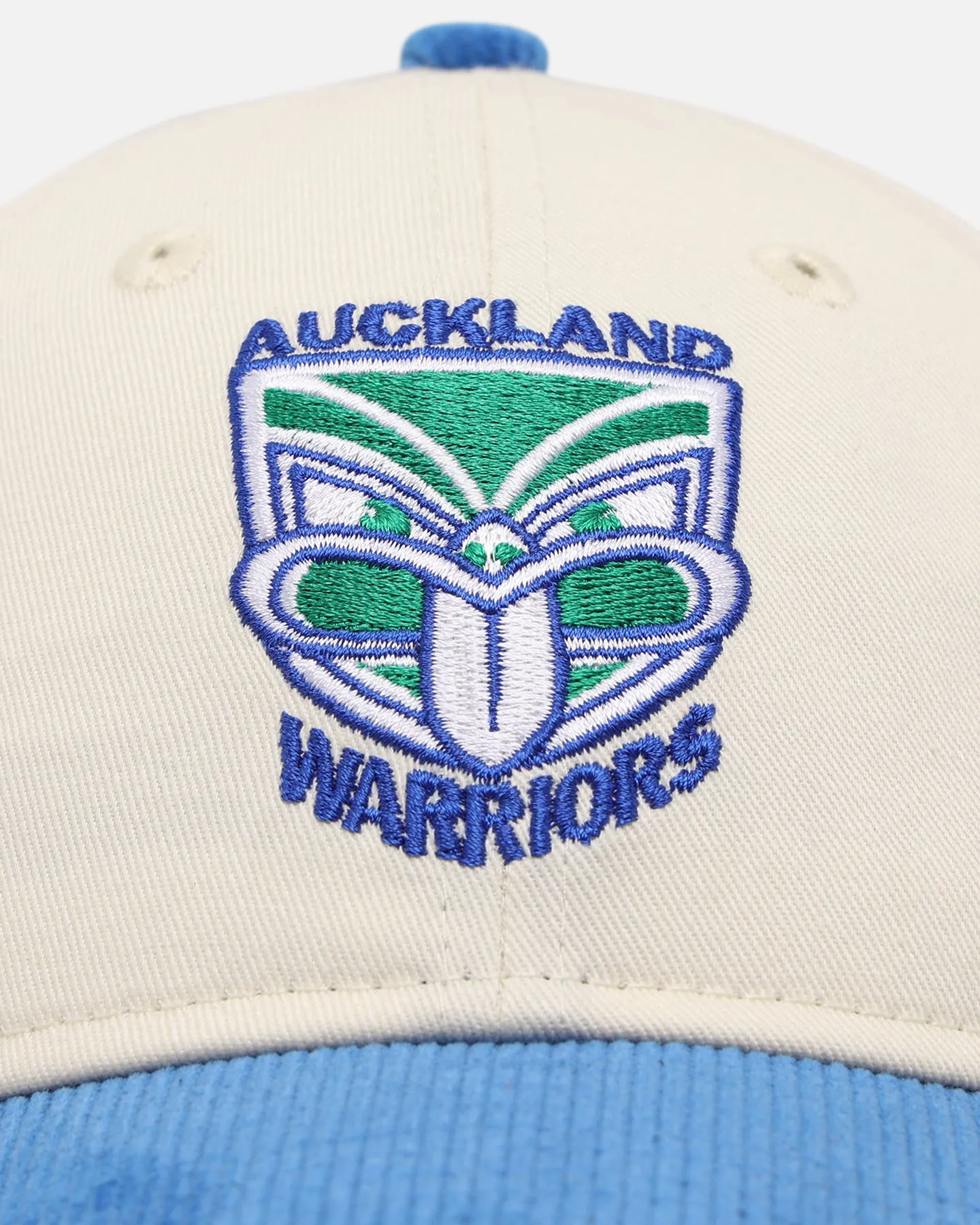 New Era New Zealand Warriors 'NRL Retro Corduroy Logo' 9TWENTY Strapback Chrome White