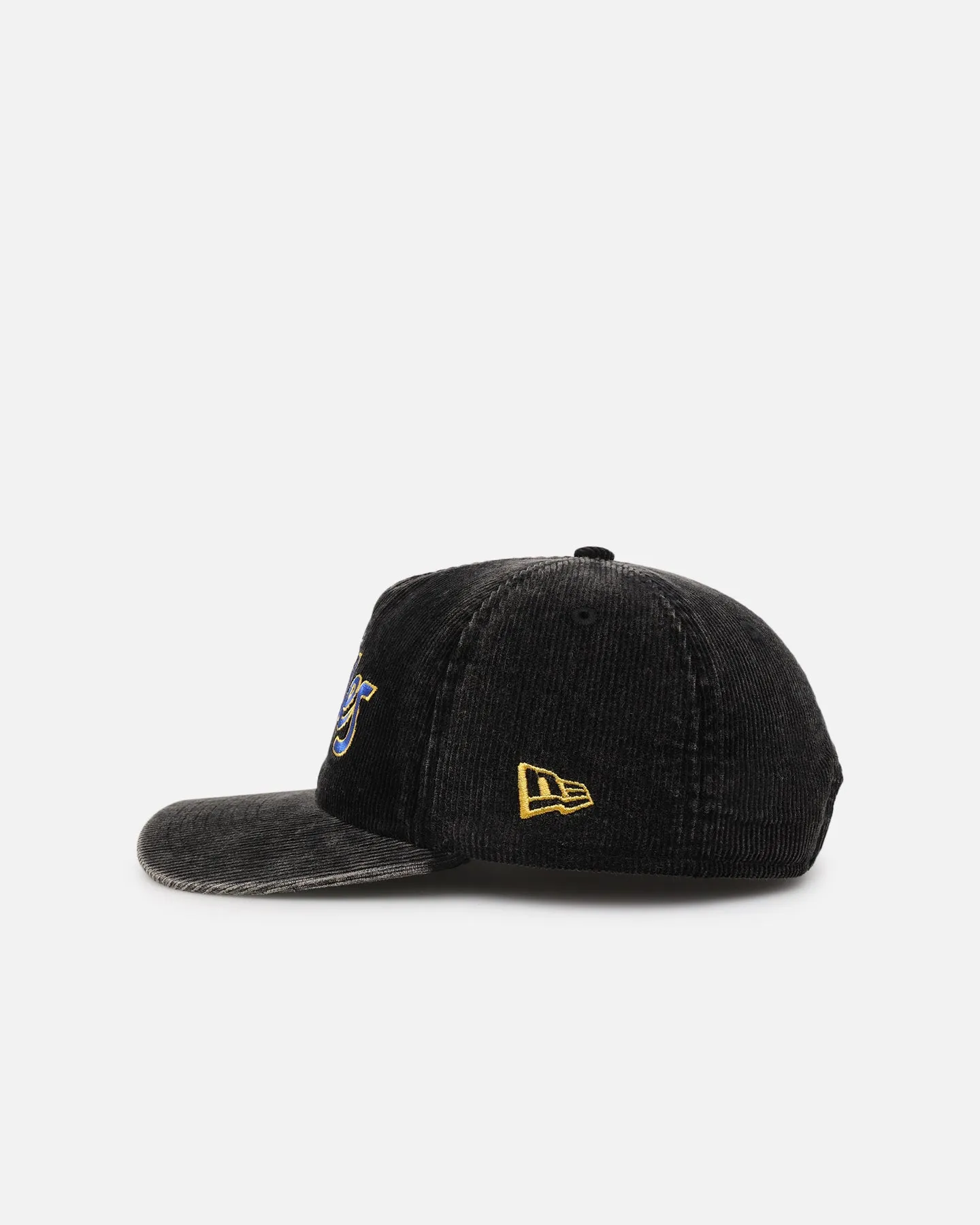 New Era West Coast Eagles 'Washed Corduroy' Pre-Curved Golfer Snapback Black/Kelly Green