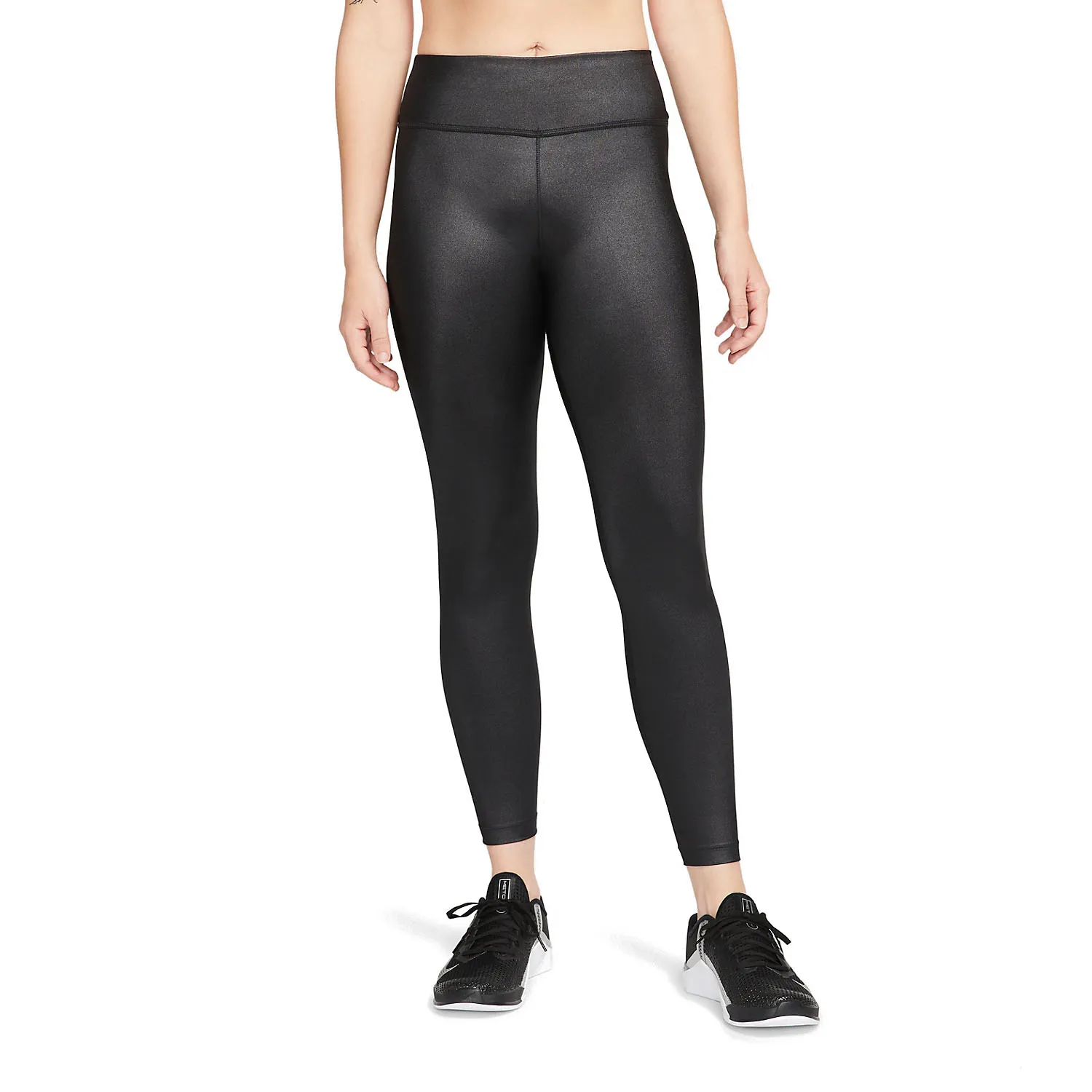 Nike Dri-FIT One Shine Tights  Black/White