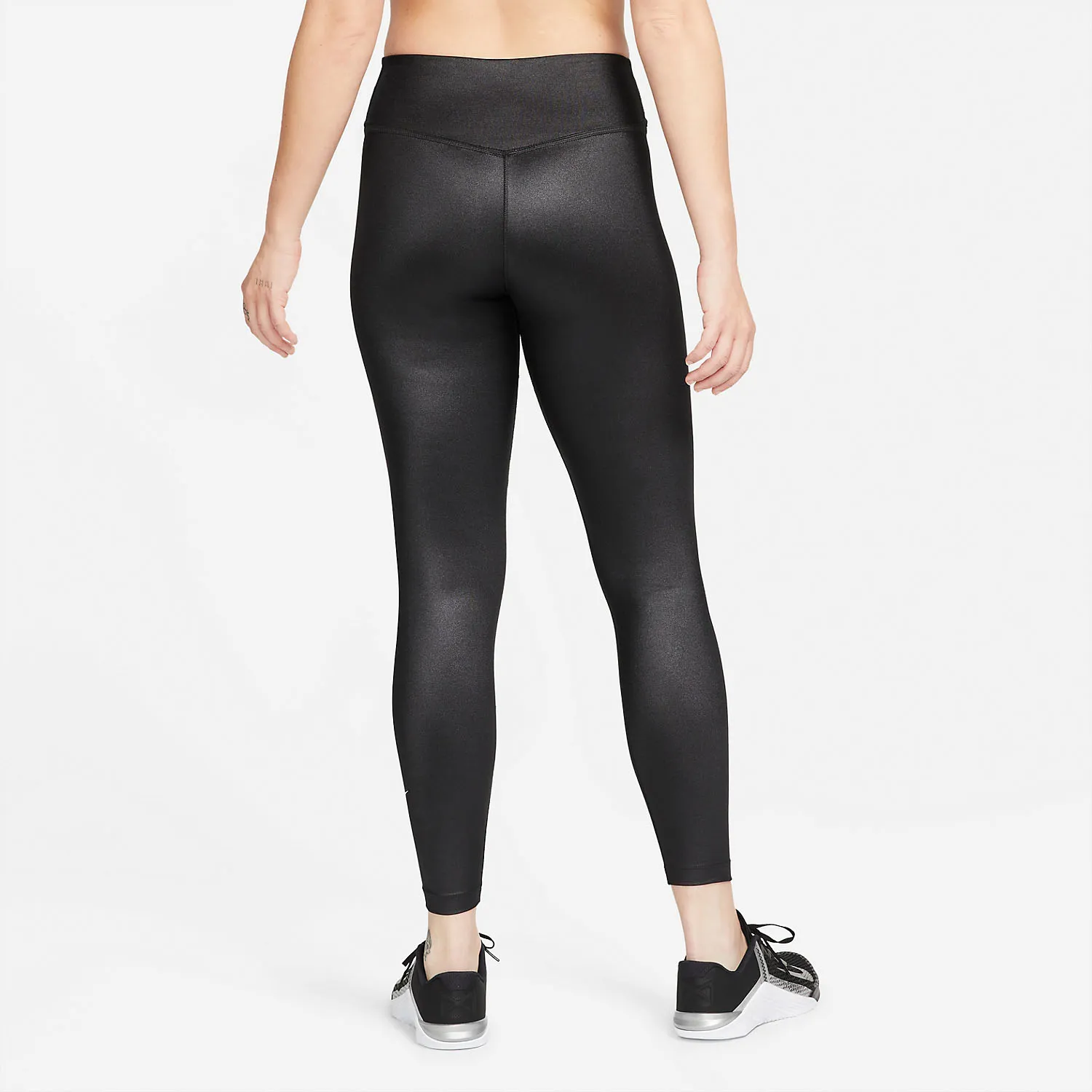 Nike Dri-FIT One Shine Tights  Black/White