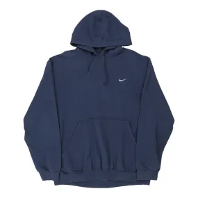 Nike Hoodie - XL Navy Cotton Blend