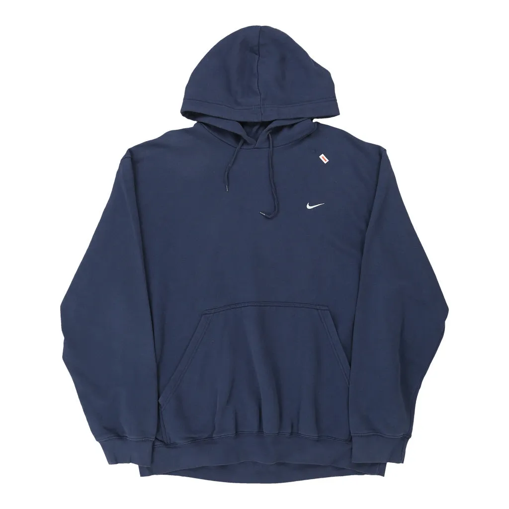 Nike Hoodie - XL Navy Cotton Blend