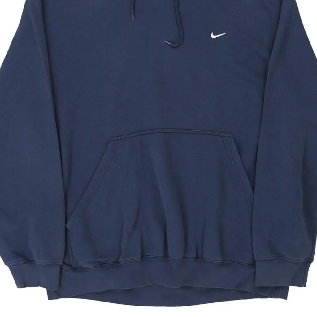 Nike Hoodie - XL Navy Cotton Blend