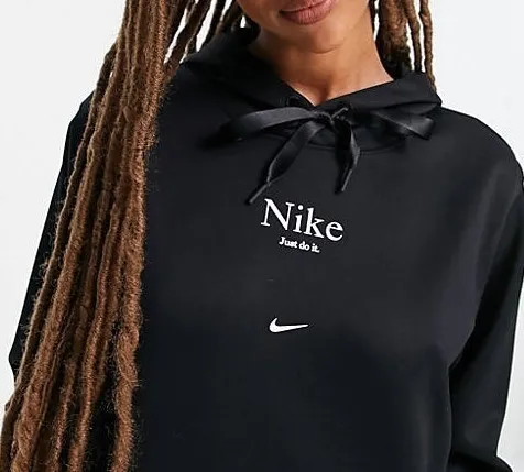 Nike  |Street Style Long Sleeves Plain Cotton Medium Oversized Logo