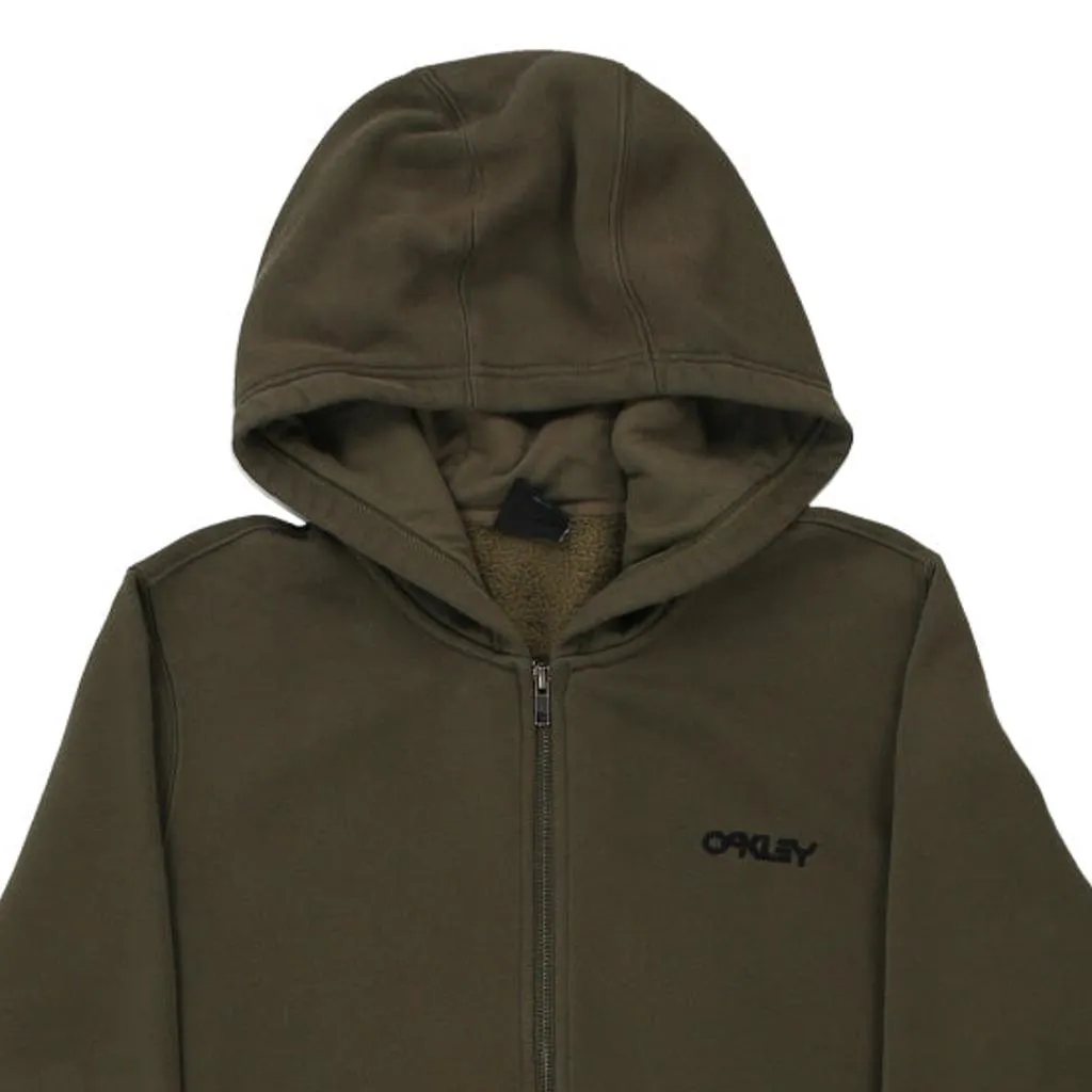 Oakley Hoodie - Medium Khaki Cotton Blend