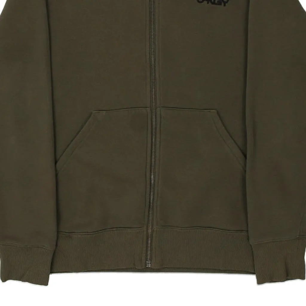 Oakley Hoodie - Medium Khaki Cotton Blend