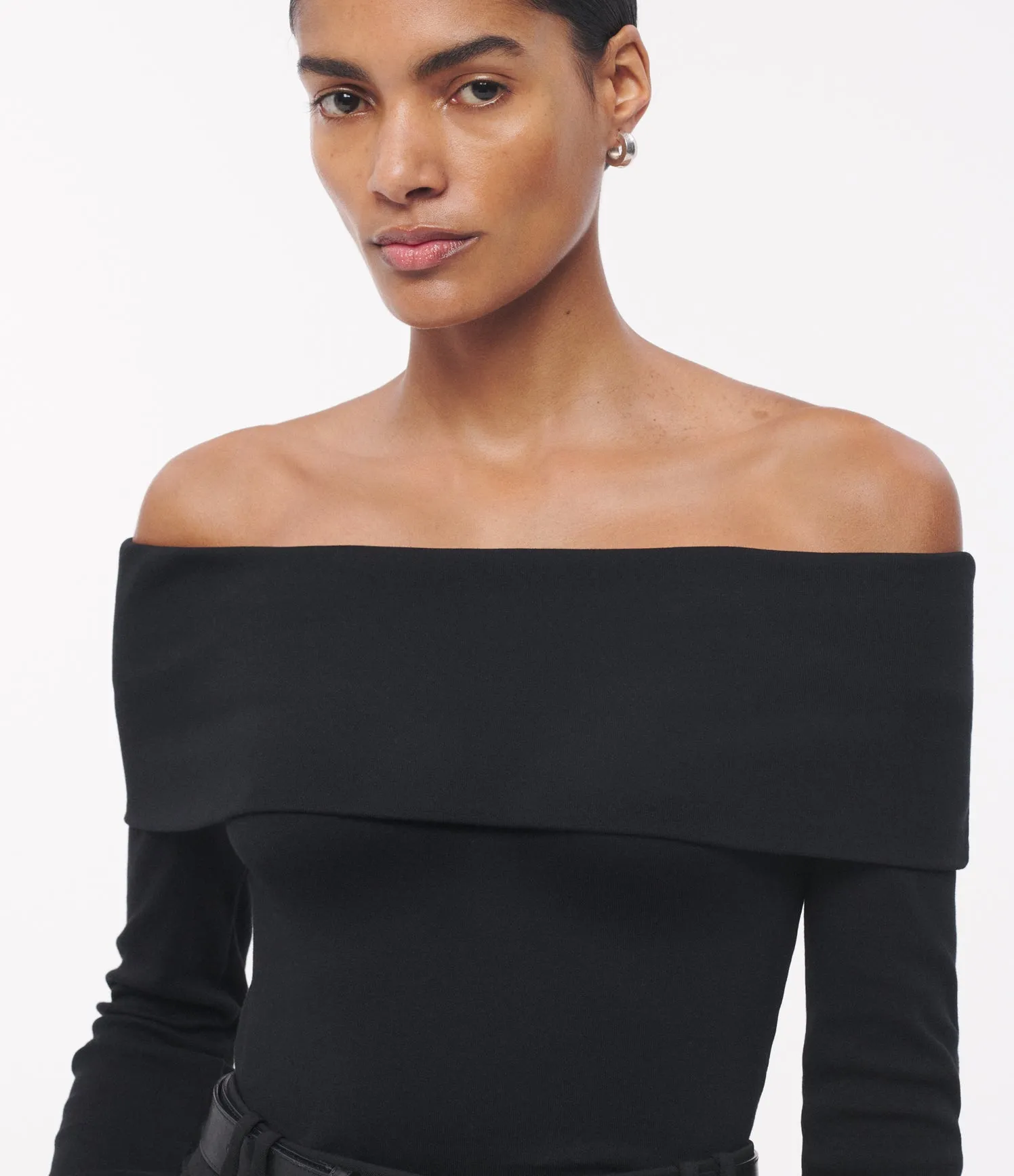 Off The Shoulder Jersey Top