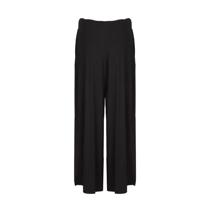 PATNER WIDE JERSEY TROUSERS Woman Black