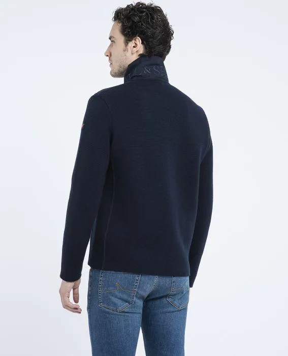 Paul & Shark - Cardigan de laine avec poche sur la poitrine