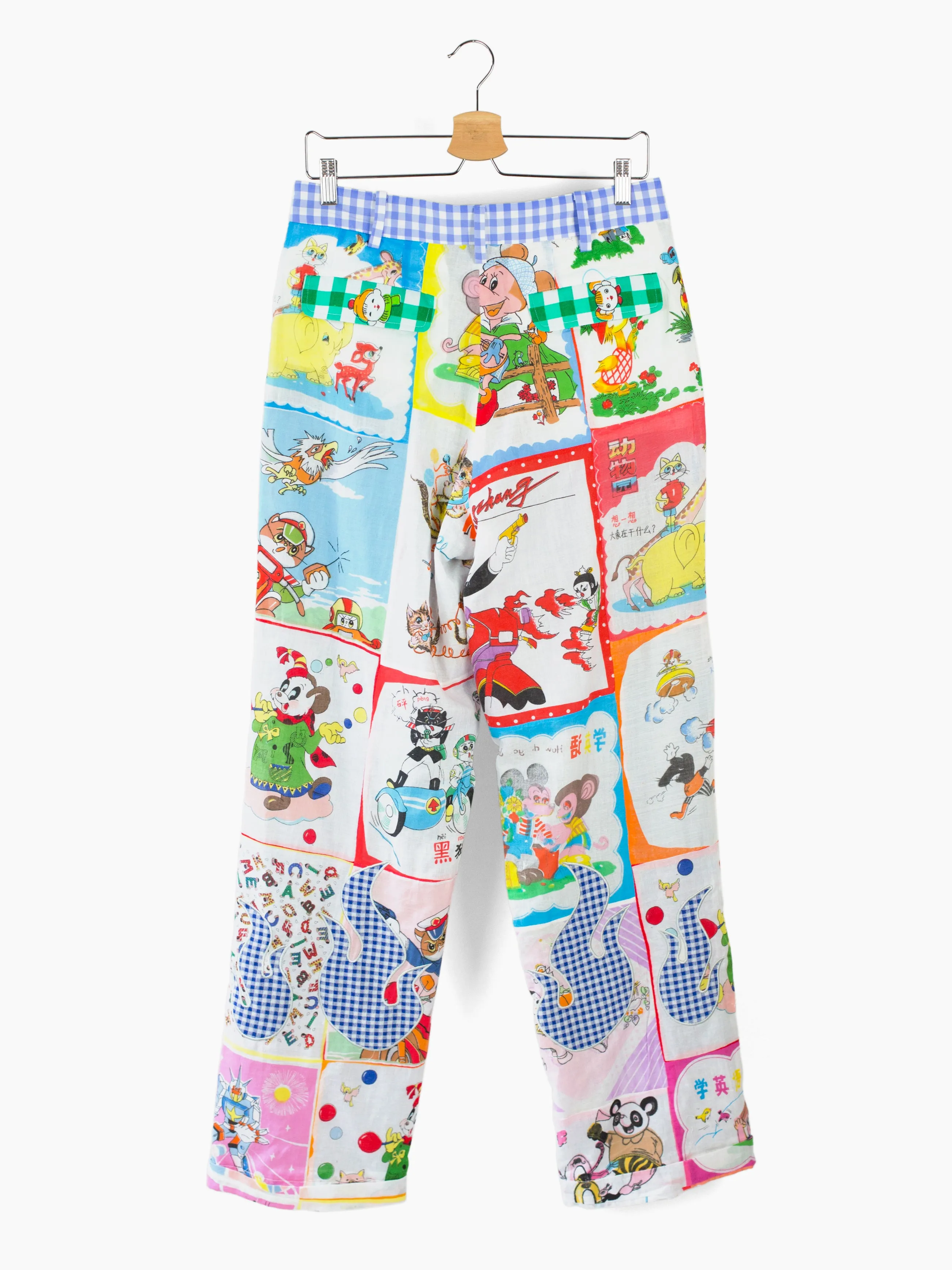 Penultimate SS22 Printed Comic Patchwork Trousers