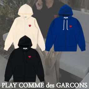 PLAY COMME des GARCONS  |Unisex Street Style Long Sleeves Plain Cotton Logo