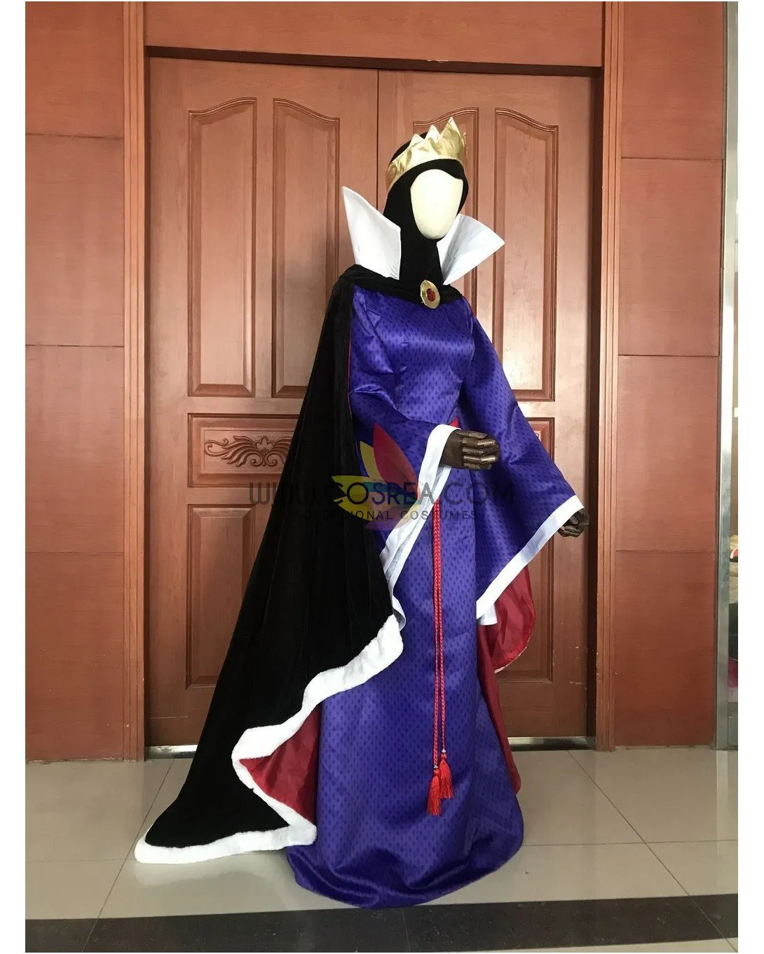 Princess Snow White Evil Queen Brocade Satin Cosplay Costume