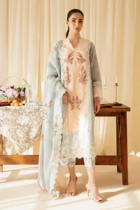 Qalamkar Qlinekari Embroidered Lawn Unstitched 3Pc Suit SQ-15 NEYLAN