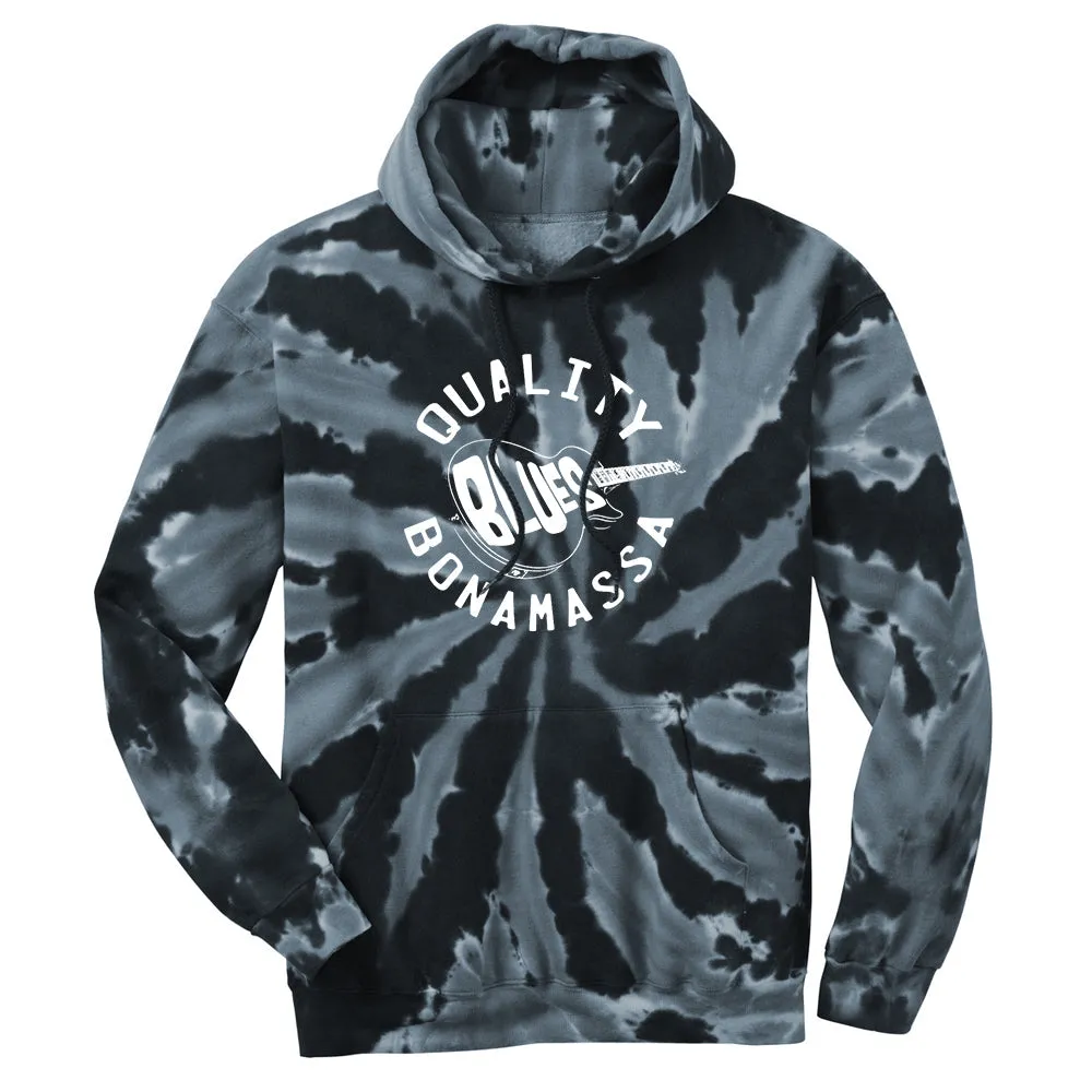 Quality Blues Tie Dye Pullover Hoodie (Unisex)