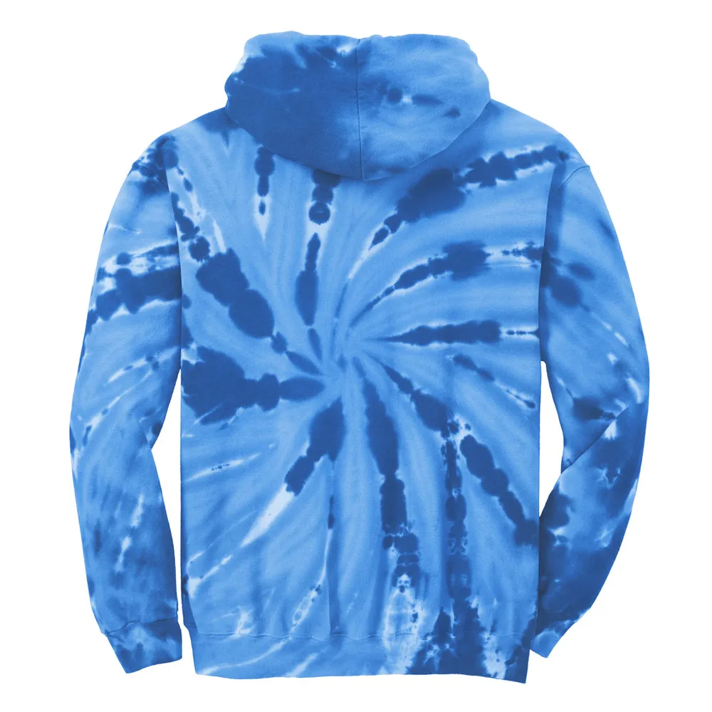 Quality Blues Tie Dye Pullover Hoodie (Unisex)