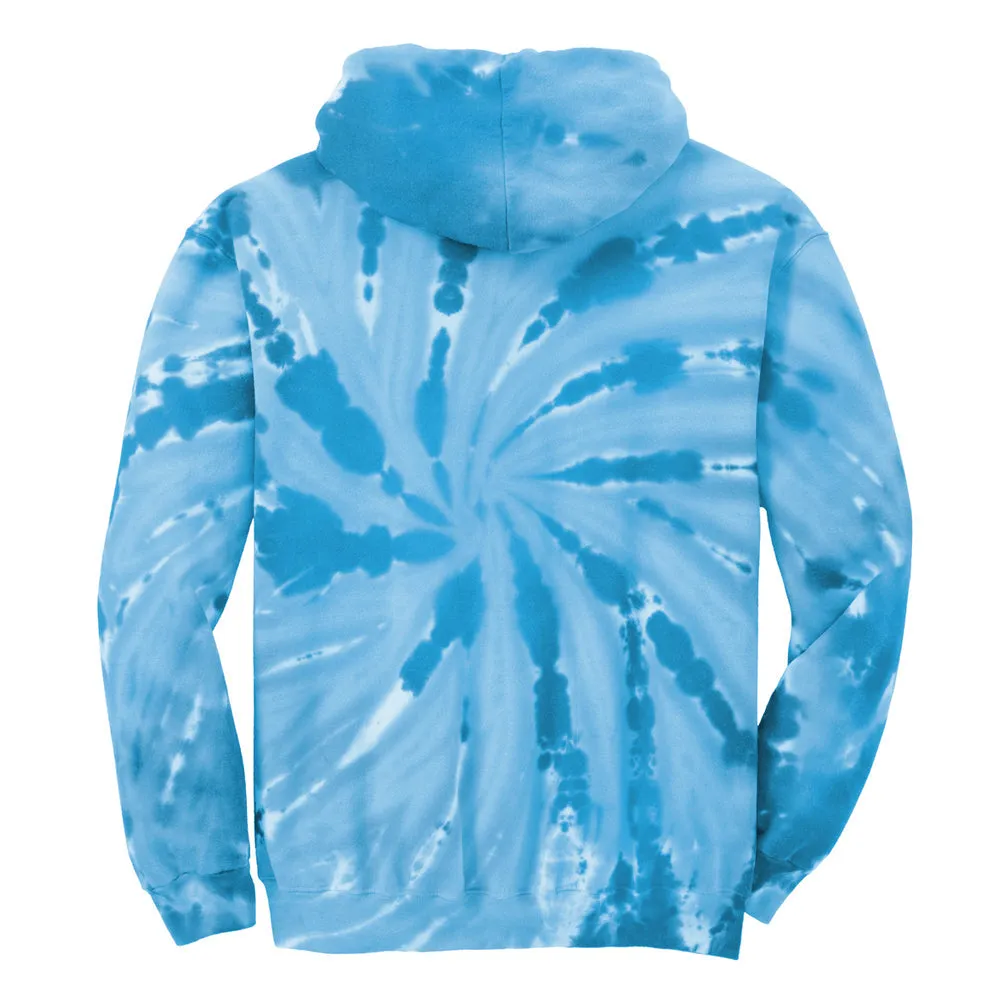 Quality Blues Tie Dye Pullover Hoodie (Unisex)