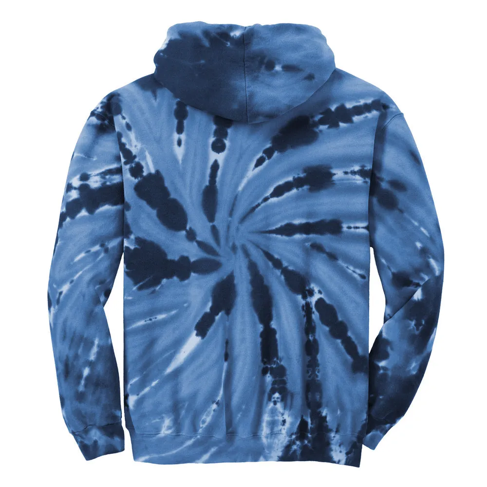 Quality Blues Tie Dye Pullover Hoodie (Unisex)