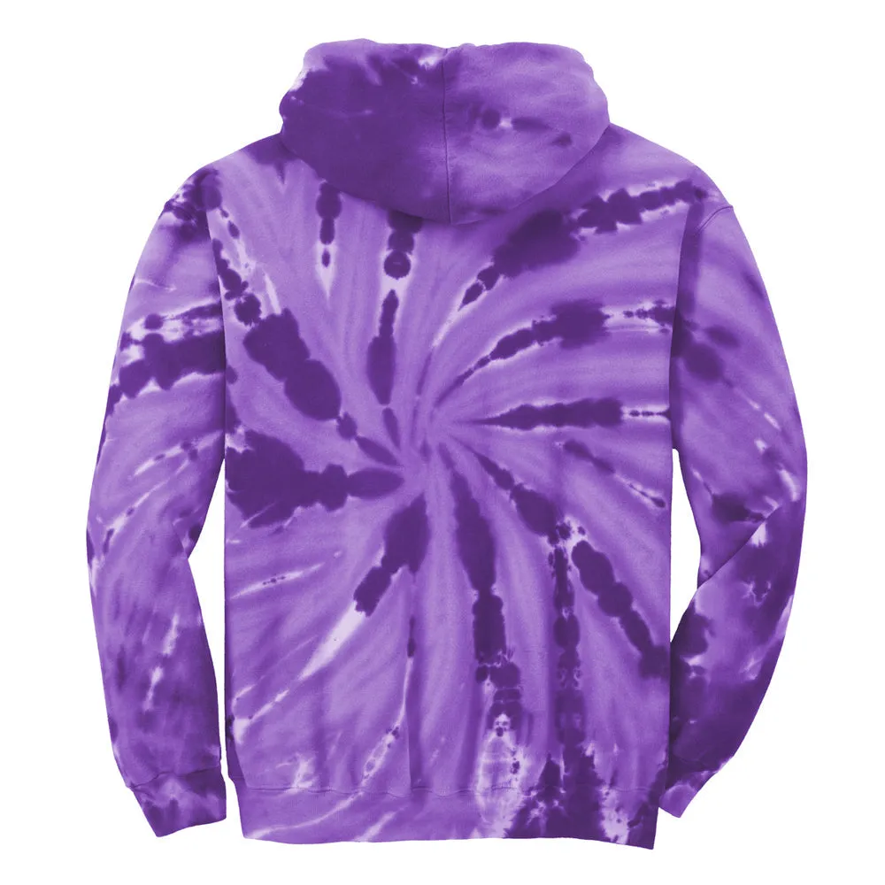 Quality Blues Tie Dye Pullover Hoodie (Unisex)