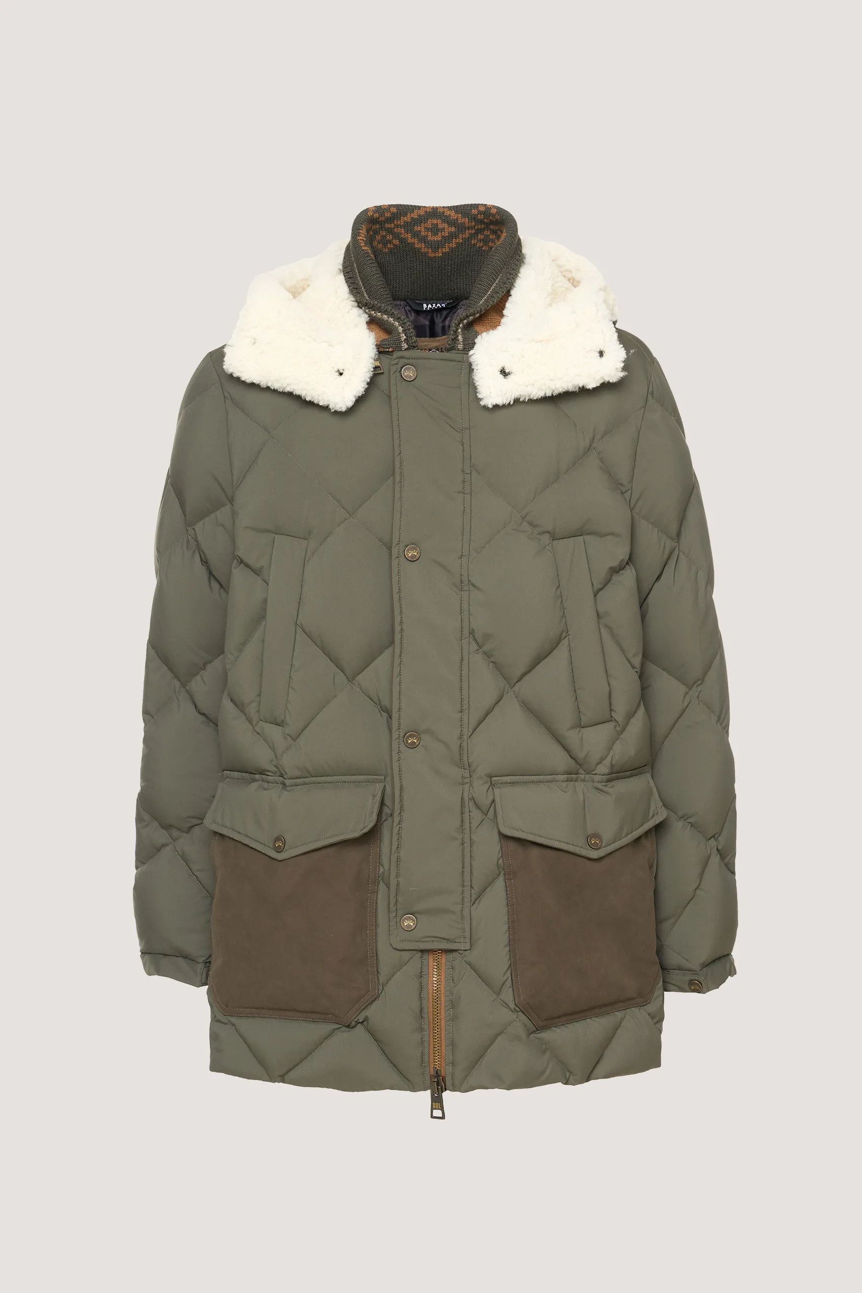 Quilted down jacket 