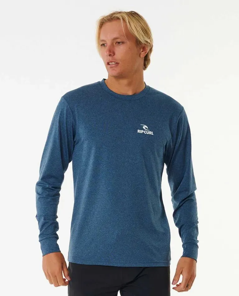 Ripcurl Stack UPF Long Sleeve Rashie - Navy Marle