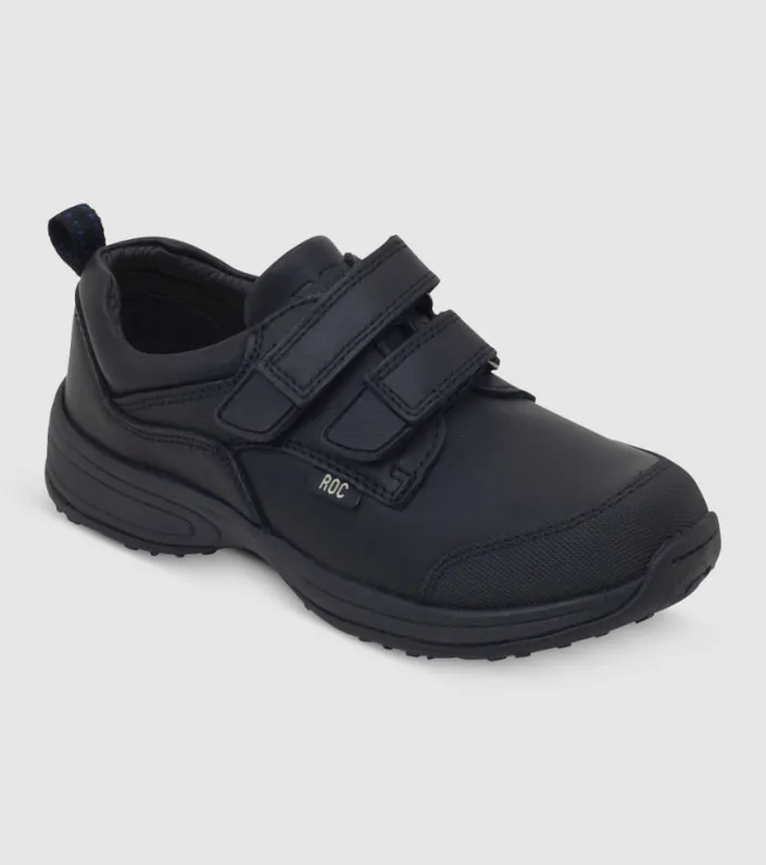 roc huxx junior boys school shoes