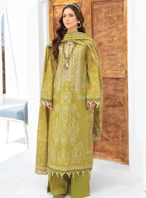 Saira Bano By Humdum Embroidered Lawn 3 Piece Unstitched Suit HD24S D-04