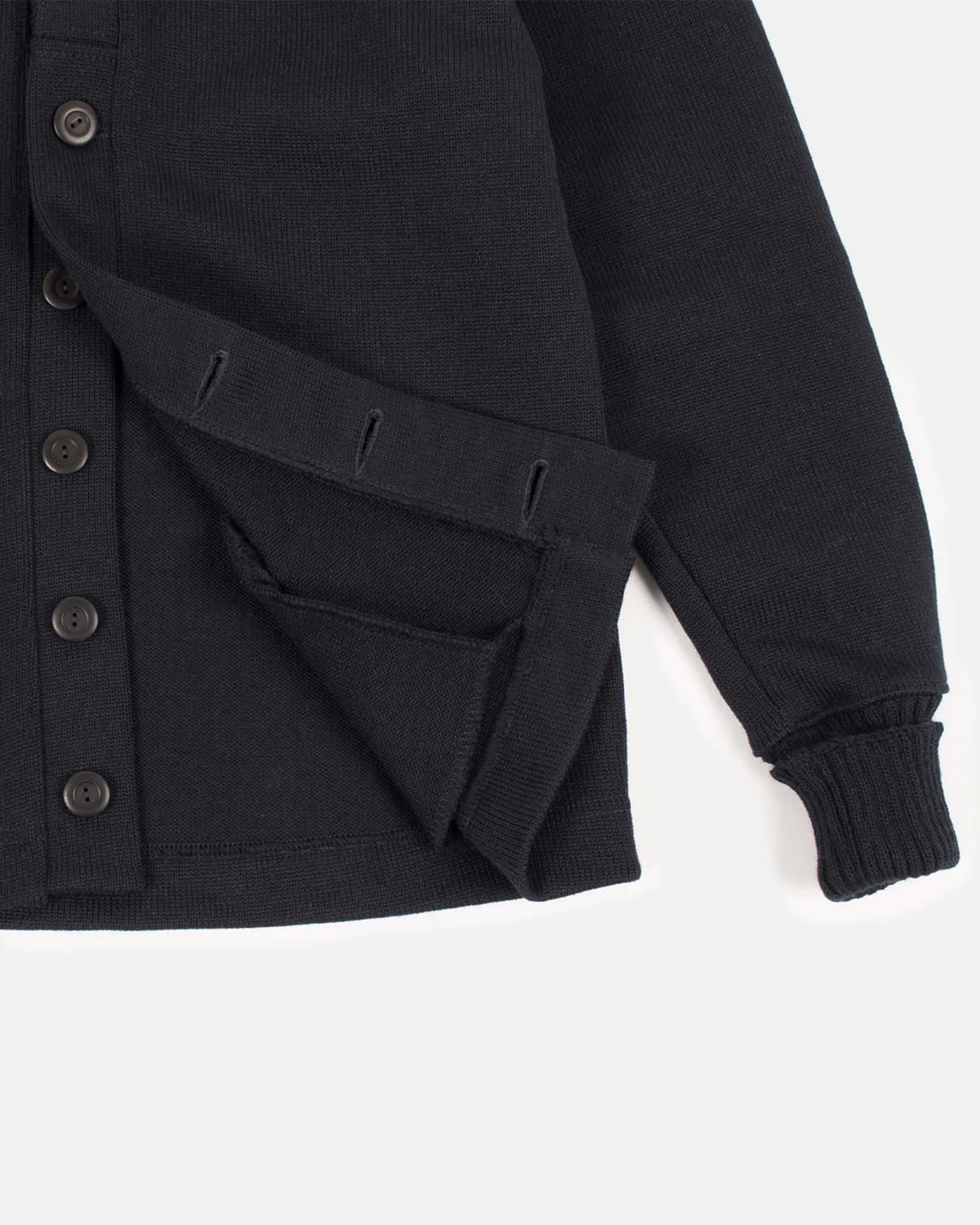 Shawl Sweater Coat - Black