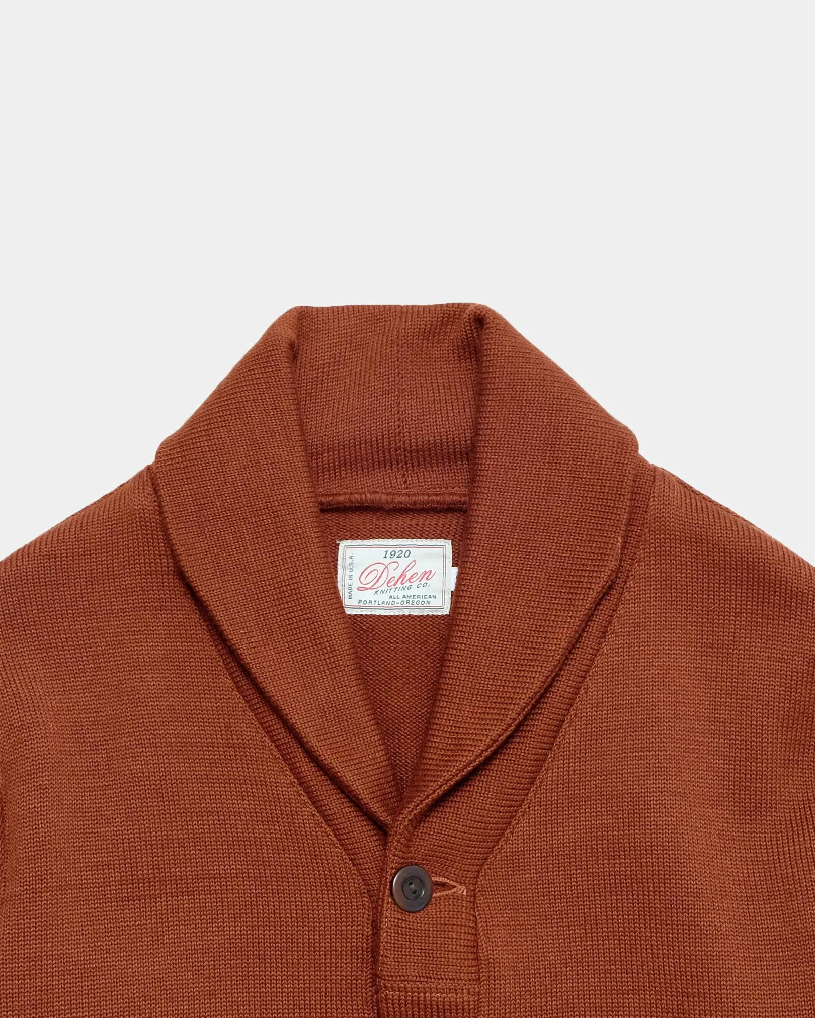 Shawl Sweater Coat - Burnt Orange