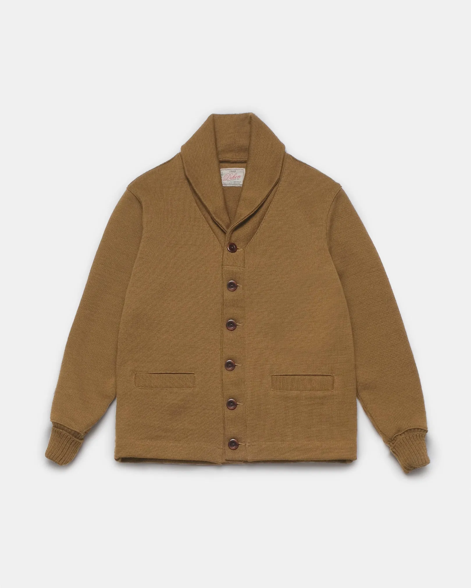 Shawl Sweater Coat - Dark Tan