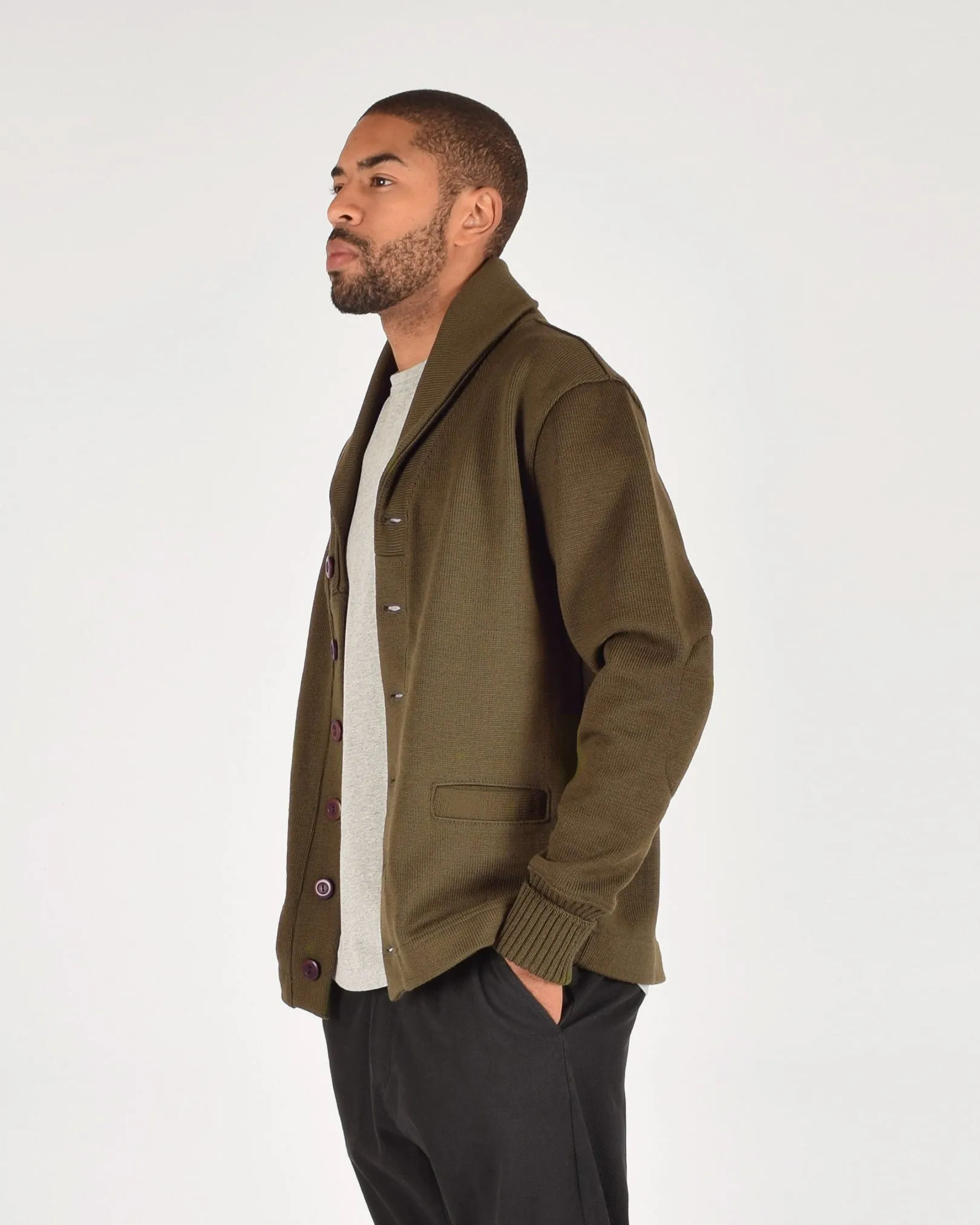 Shawl Sweater Coat - Loden