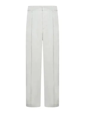 Silk and cotton trousers