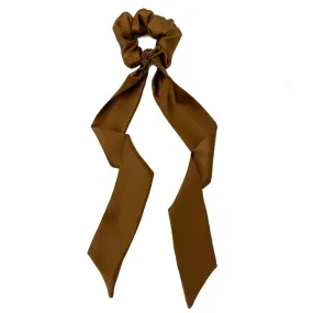 Silk Scarf Scrunchie - Copper