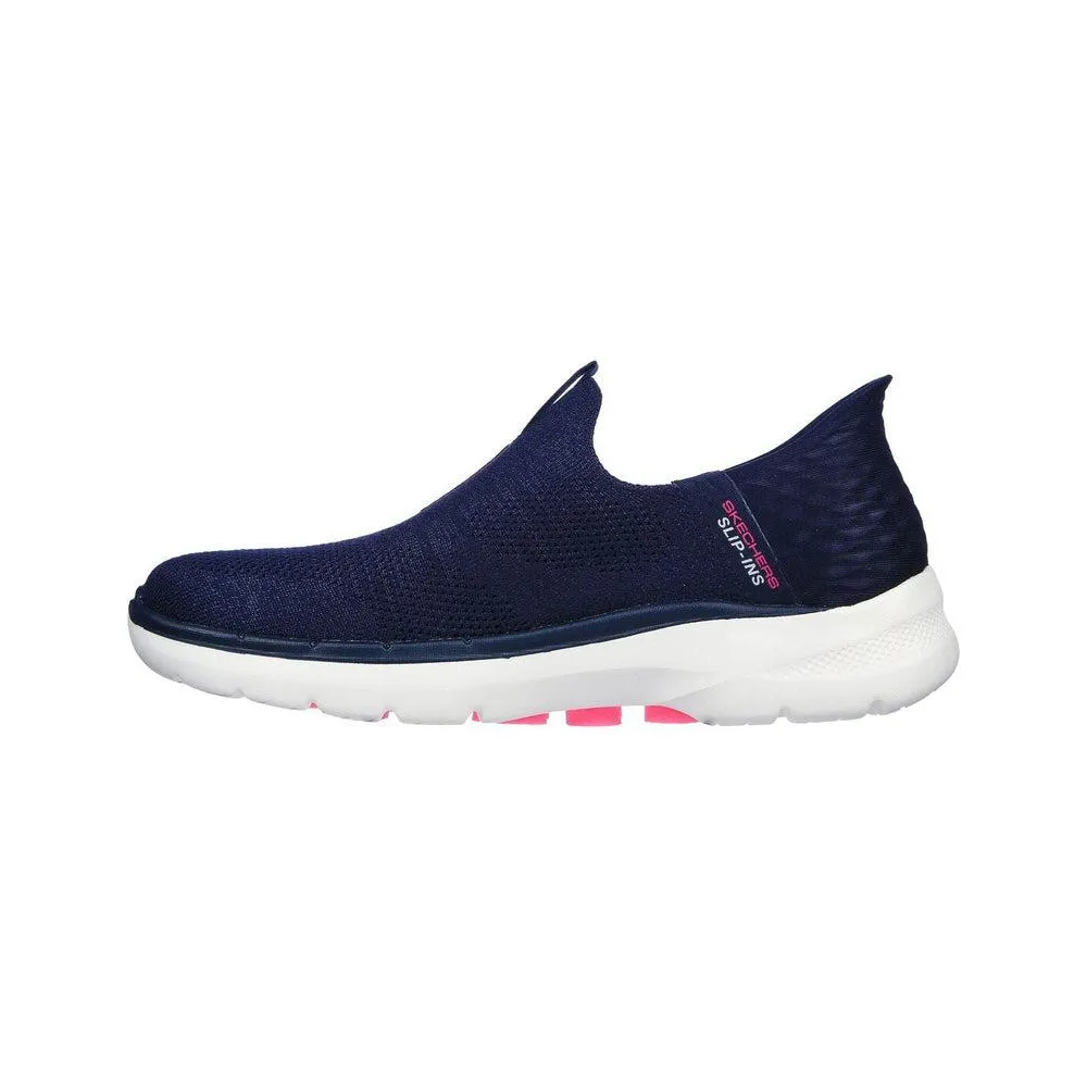 Skechers 124569 Womens Slip-Ins Go Walk 6 Shoes Navy