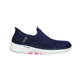 Skechers 124569 Womens Slip-Ins Go Walk 6 Shoes Navy