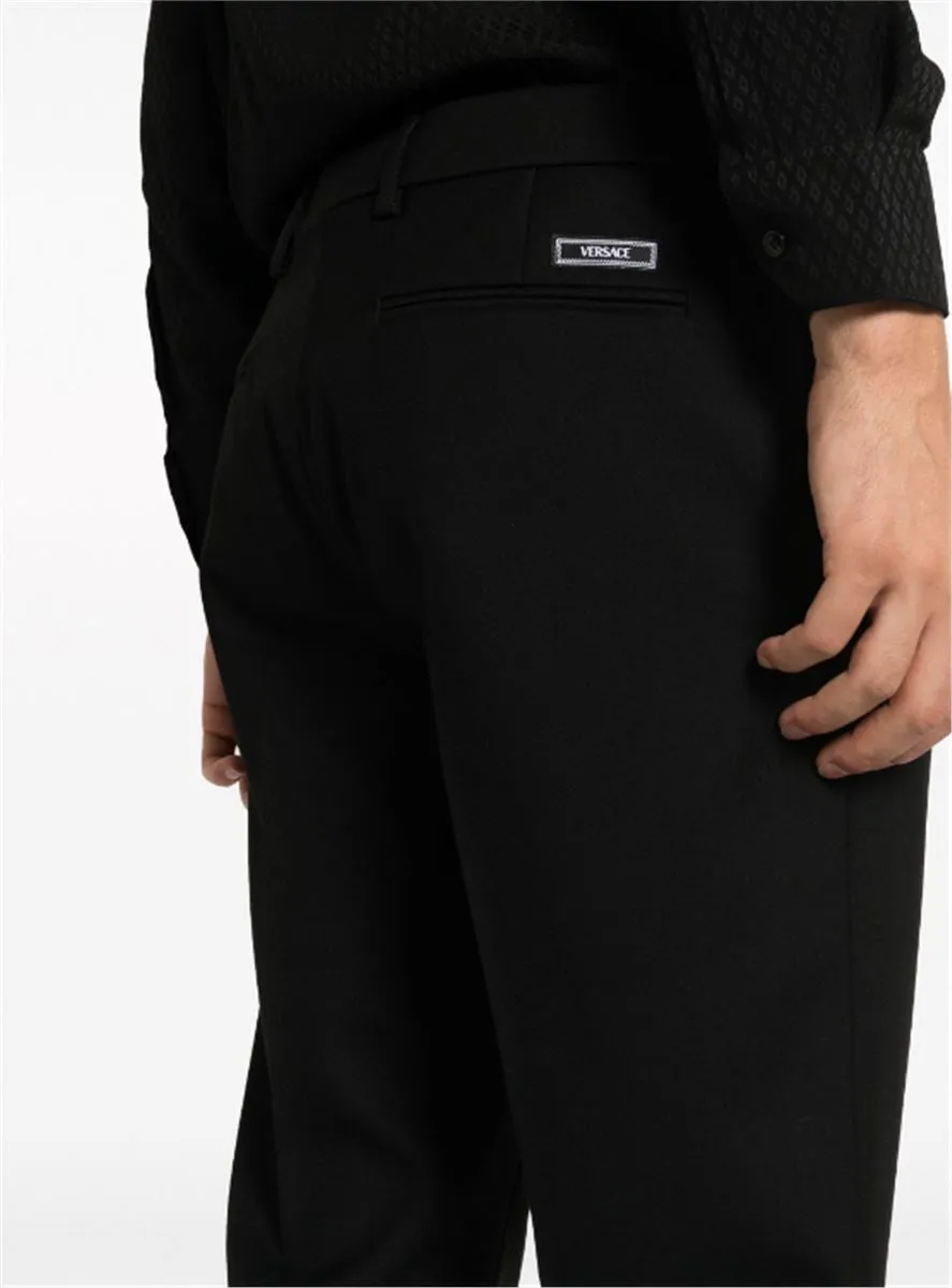 SLIM-CUT WOOL TROUSERS