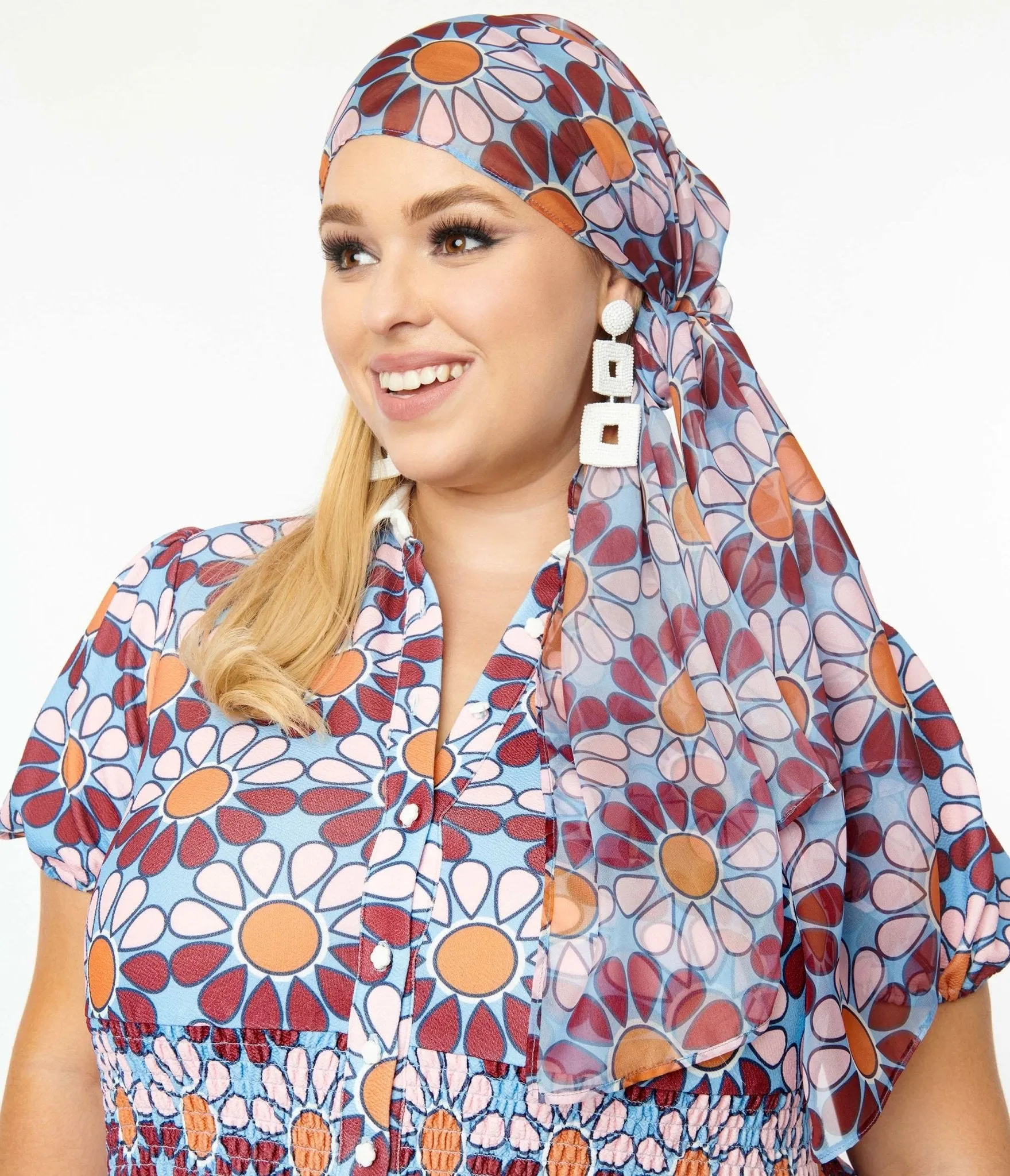 Smak Parlour Flower Power Long Hair Scarf