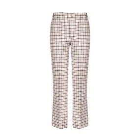 SORAGA VICHY TROUSERS IN TWILL COTTON Woman Pink Beige Black