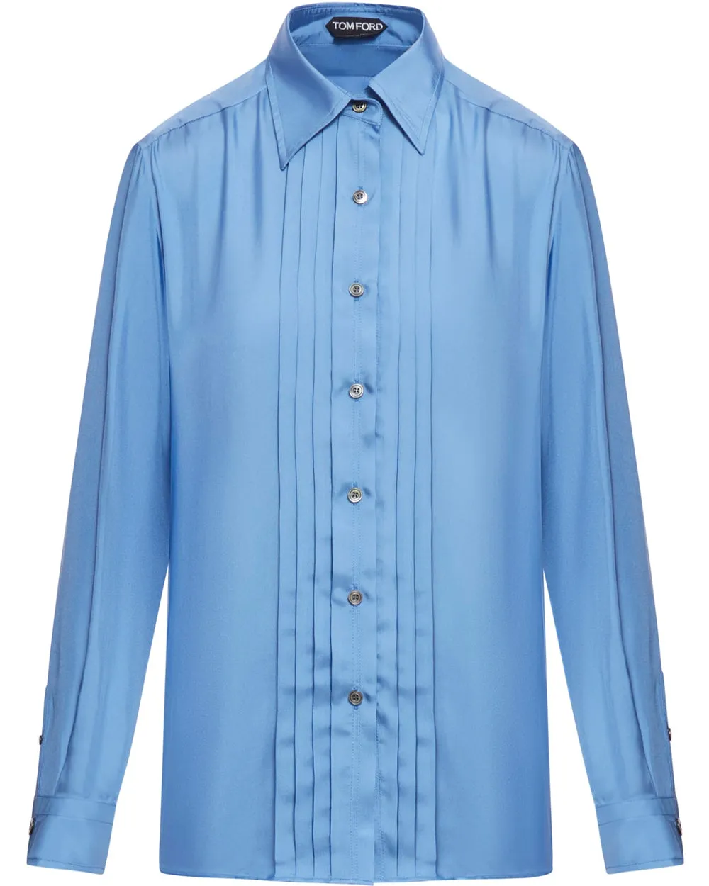 Stone Blue Fluid Button Down Shirt