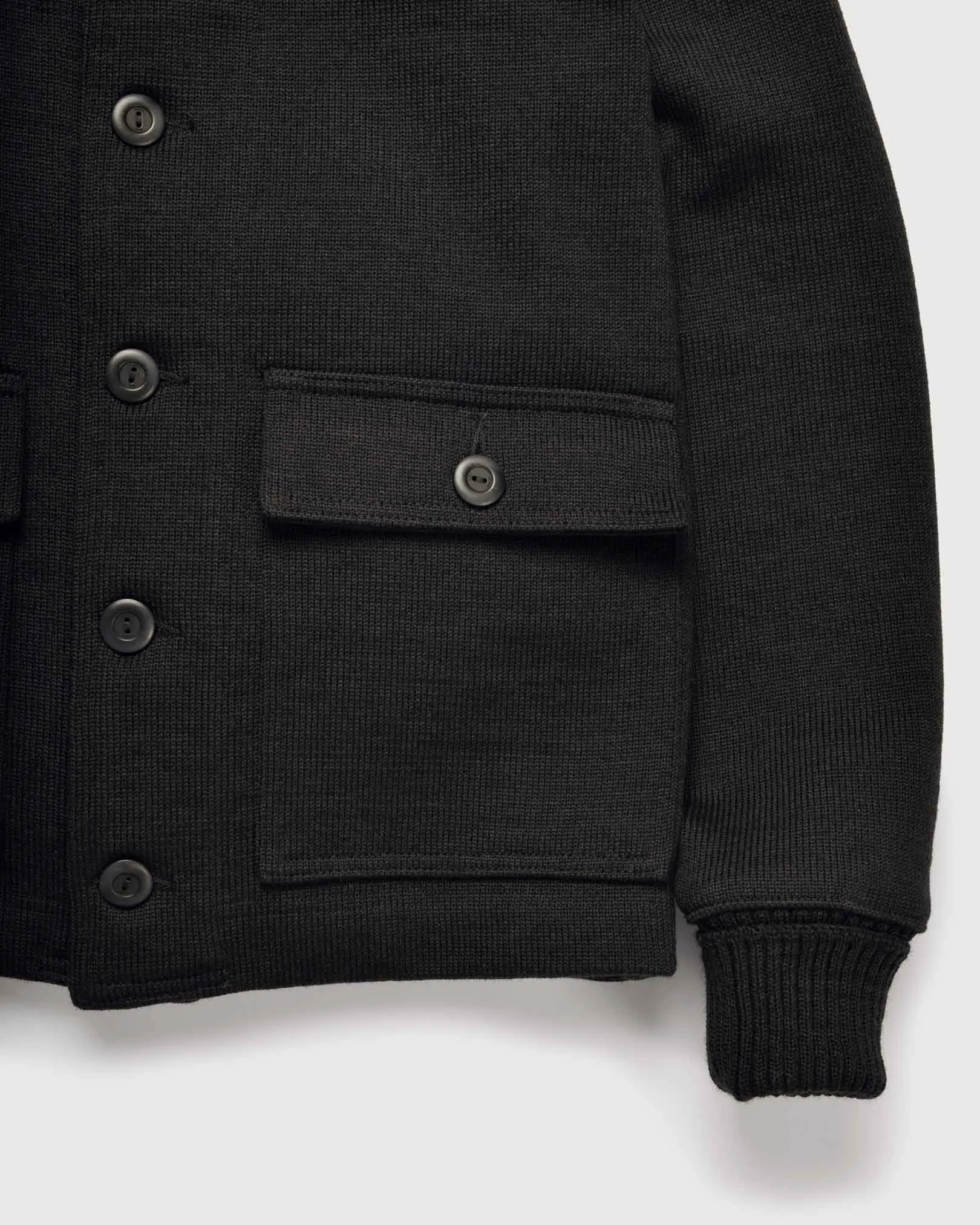 Submariner Sweater Coat - Black