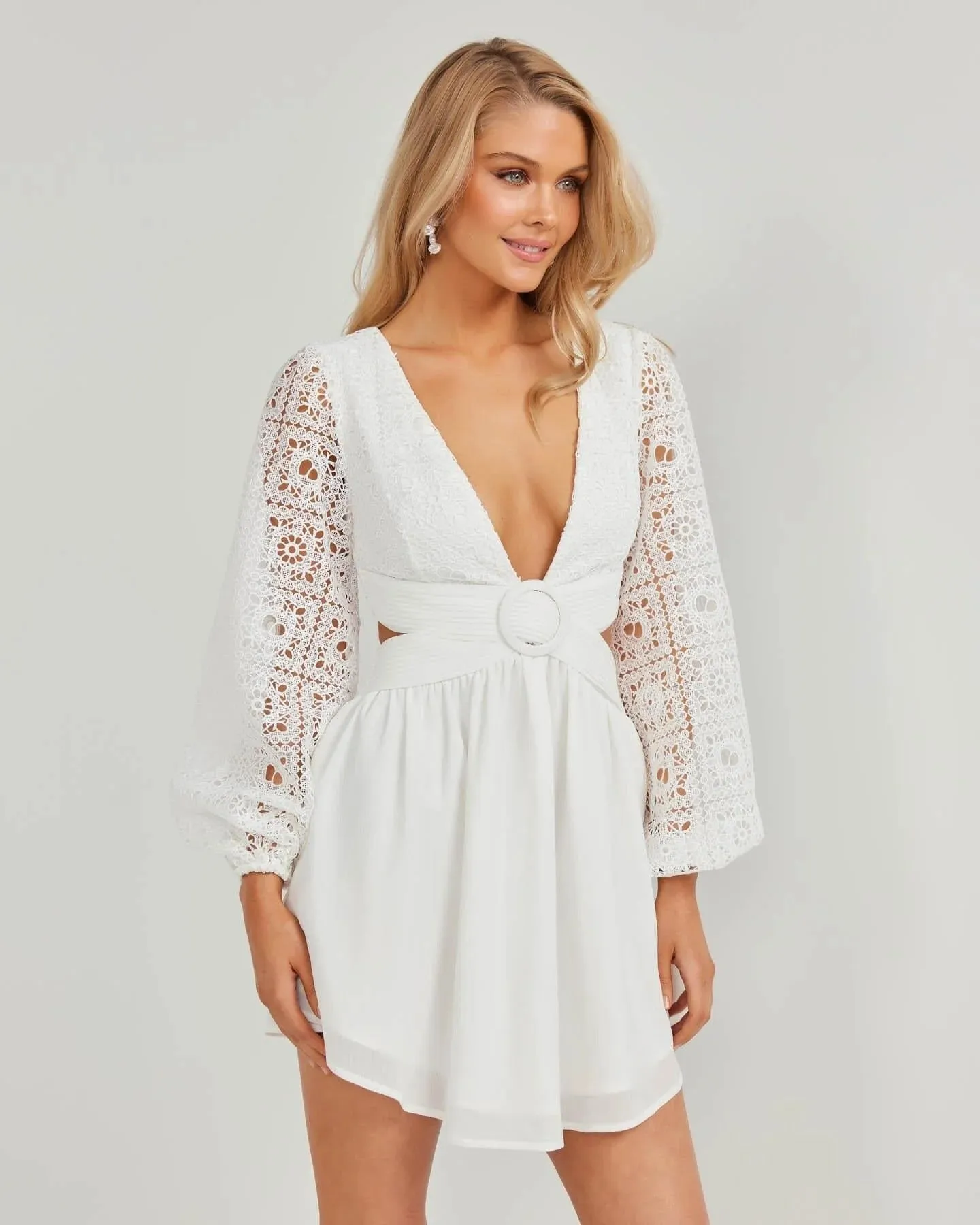 Tabetha Dress - White