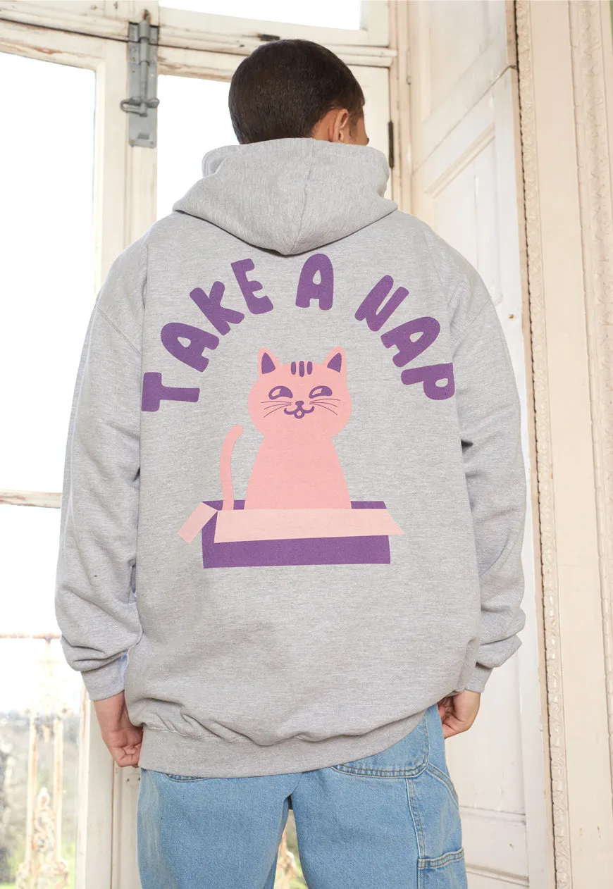 Take A Nap Men's Cat Slogan Hoodie